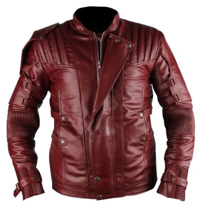 Men Star Lord Sheepskin Leather Jacket