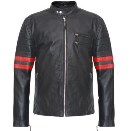 Men Hybrid Mayhem Sheepskin Leather Jacket