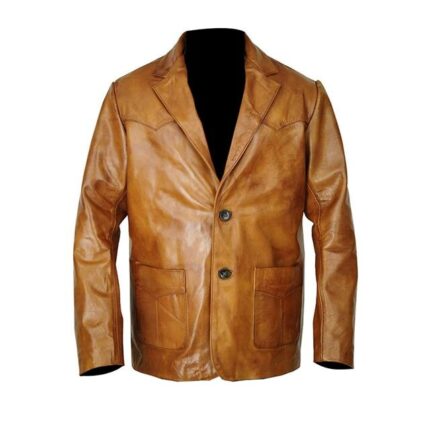 Men Hollywood Leonardo Sheepskin Leather Jacket