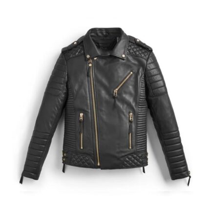 Men Black Designer New Fashion Leather Jacket