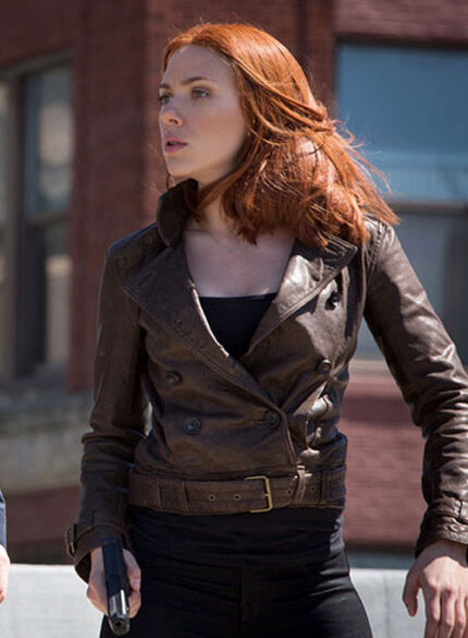 Scarlett Johansson Real Leather Jacket – Winter Soldier