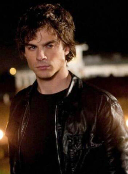 DAMON SALVATORE LEATHER JACKET
