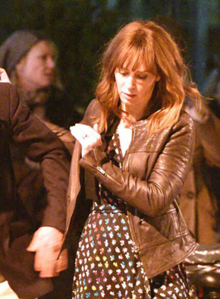 EMILY BLUNT THE GIRL ON THE TRAIN LEATHER JACKET