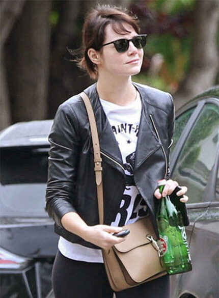 EMMA STONE LEATHER JACKET