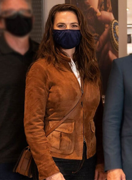 HAYLEY ATWELL MISSION IMPOSSIBLE LEATHER JACKET