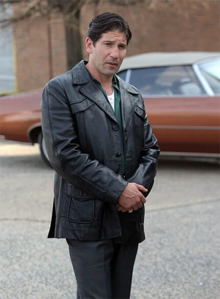 JON BERNTHAL THE MANY SAINTS OF NEWARK LEATHER TRENCH COAT