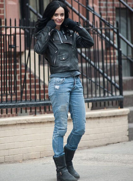 KRYSTEN RITTER JESSICA JONES LEATHER JACKET