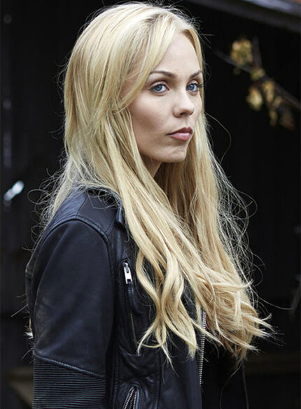 LAURA VANDERVOORT BITTEN LEATHER JACKET