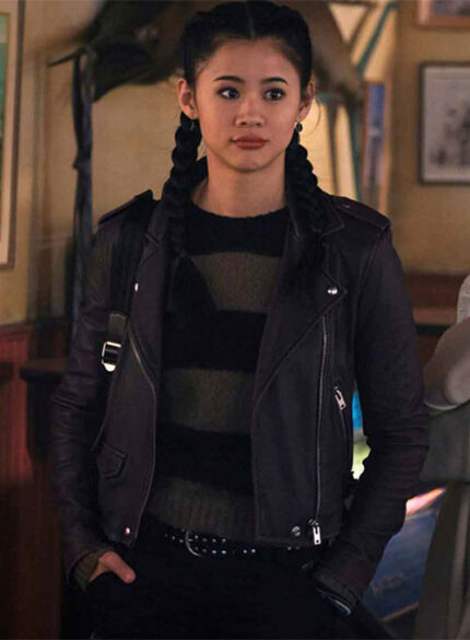LEAH NEWIS NANCY DREW LEATHER JACKET