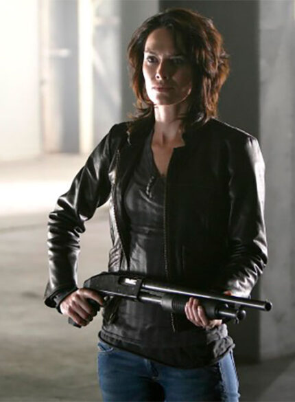 Lena Headey Real Leather Jacket – Terminator TV Series