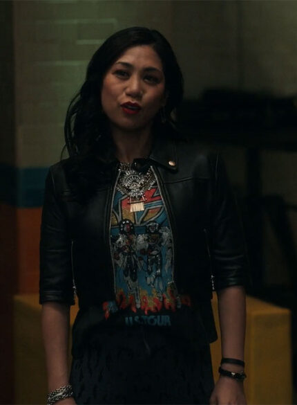 LIZA LAPIRA THE EQUALIZER LEATHER JACKET
