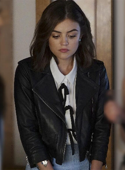 Lucy Hale Real Leather Jacket – Pretty Little Liars Style