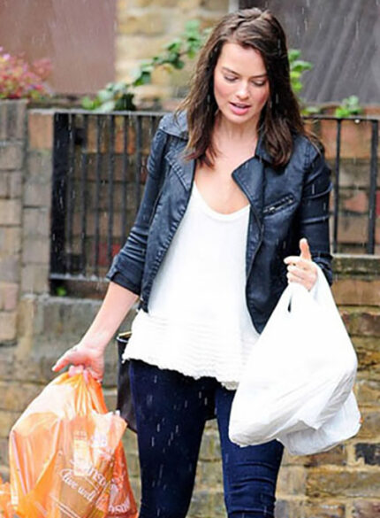 MARGOT ROBBIE LEATHER JACKET