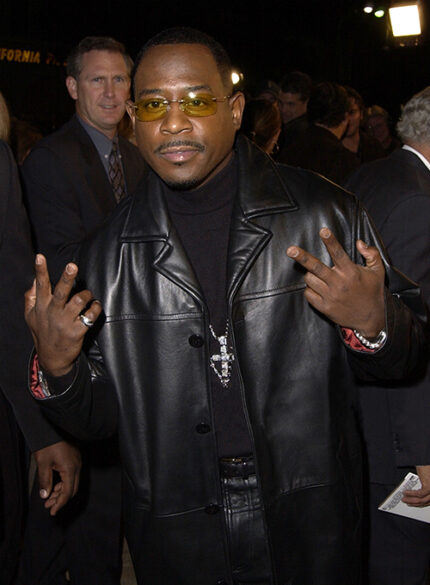 MARTIN LAWRENCE LEATHER TRENCH COAT