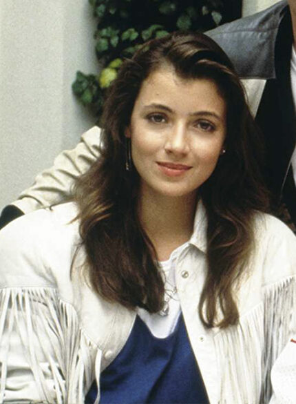MIA SARAPOCHIELLO FERRIS BUELLER'S DAY OFF LEATHER JACKET