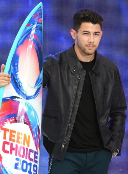 NICK JONAS LEATHER JACKET #1