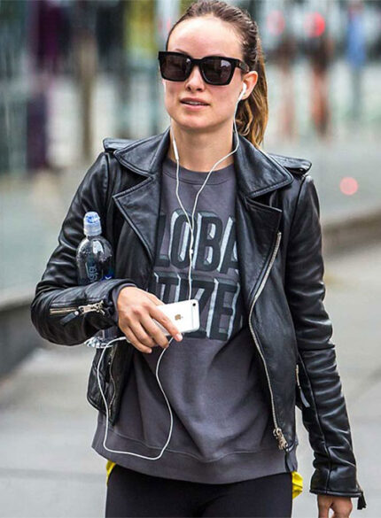 Olivia Wilde Real Leather Jacket – Brooklyn Street Style