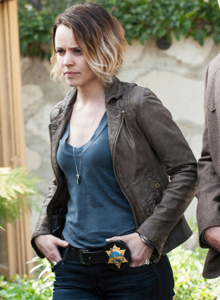 RACHEL MCADAMS TRUE DETECTIVE LEATHER JACKET