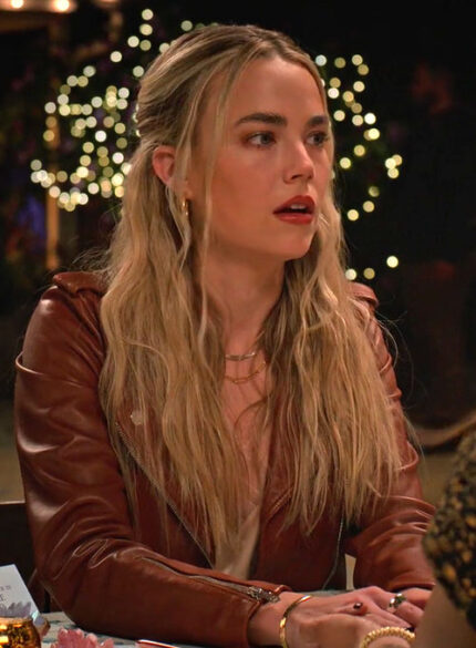 REBECCA RITTENHOUSE MAGGIE LEATHER JACKET #1