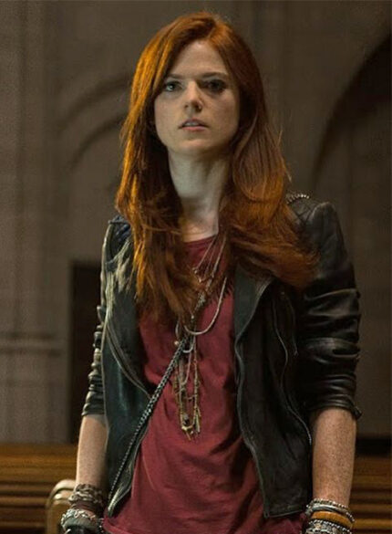 ROSE LESLIE THE LAST WITCH HUNTER LEATHER JACKET
