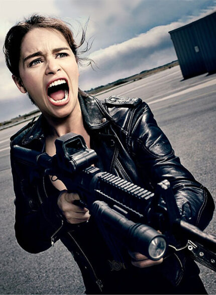 Sarah Connor Real Leather Jacket – Terminator Genisys Style
