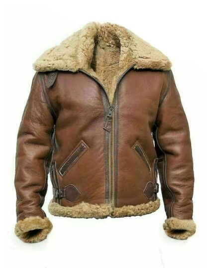 Men Pilot Flying B3 Aviator Leather Jacket