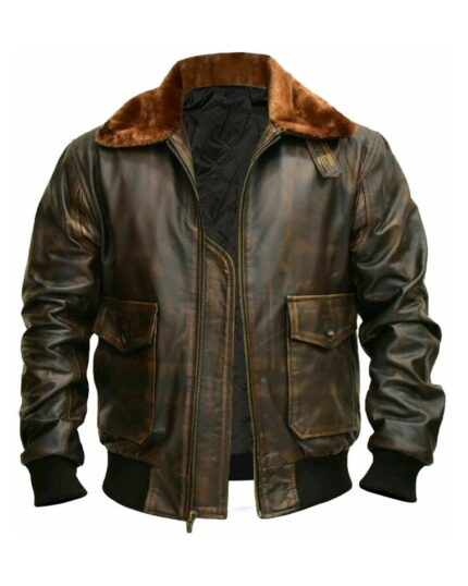 Men G1 Aviator A2 Bomber Leather Jacket