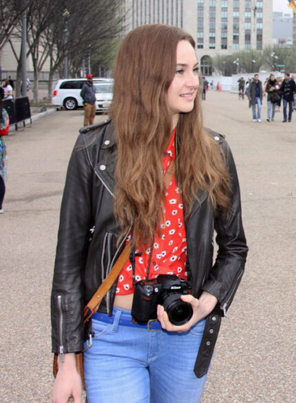 SHAILENE WOODLEY SNOWDEN LEATHER JACKET