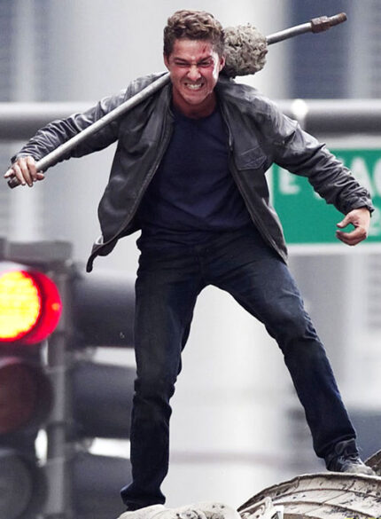 SHIA LABEOUF TRANSFORMERS 3 LEATHER JACKET