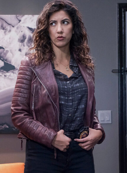 STEPHANIE BEATRIZ BROOKLYN NINE-NINE LEATHER JACKET