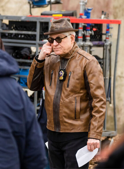 STEVE MARTIN ONLY MURDERS IN THE BUILDING LEATHER JACKET
