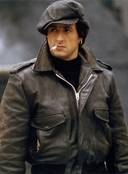 SYLVESTER STALLONE PARADISE ALLEY LEATHER JACKET