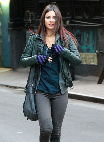 VICTORIA JUSTICE LEATHER JACKET