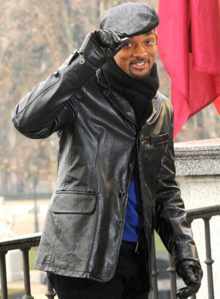 WILL SMITH LEATHER BLAZER