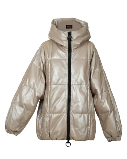 Women Hooded Puffer Bomber Jacket