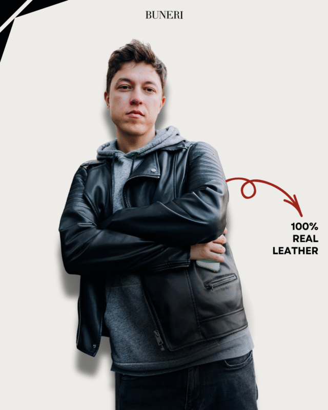 Bomber Leather Jackets for Men – Shop in USA | Buneri