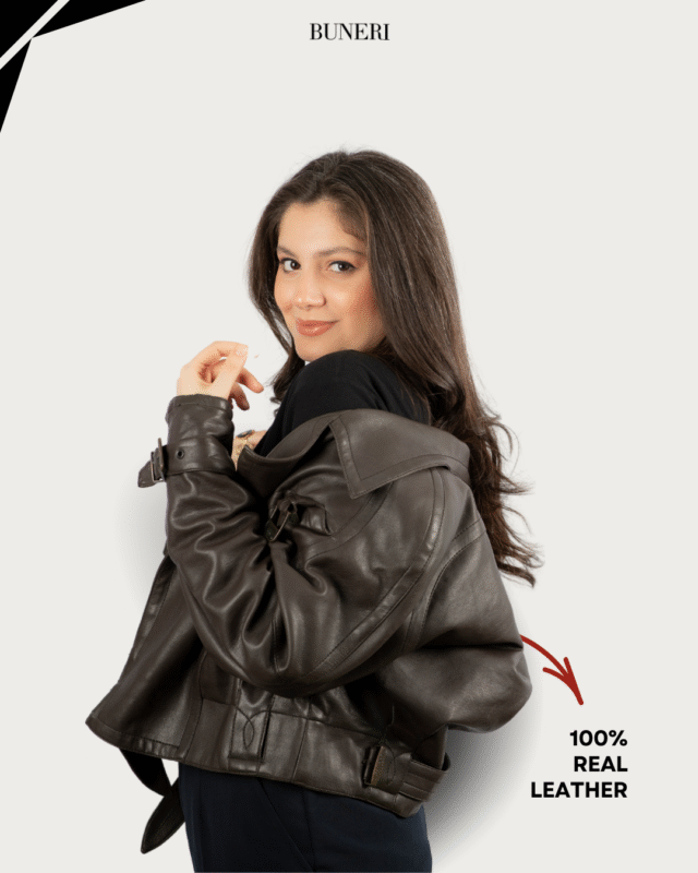 Women’s Bomber Leather Jacket – Shop in USA | Buneri Leather