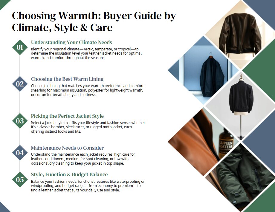 Choosing Leather Jacket: Buyer Guide by Climate, Style & Care